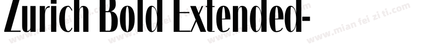 Zurich Bold Extended字体转换